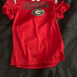 Red Georgia Bulldogs Athletic Jerseys Polyester